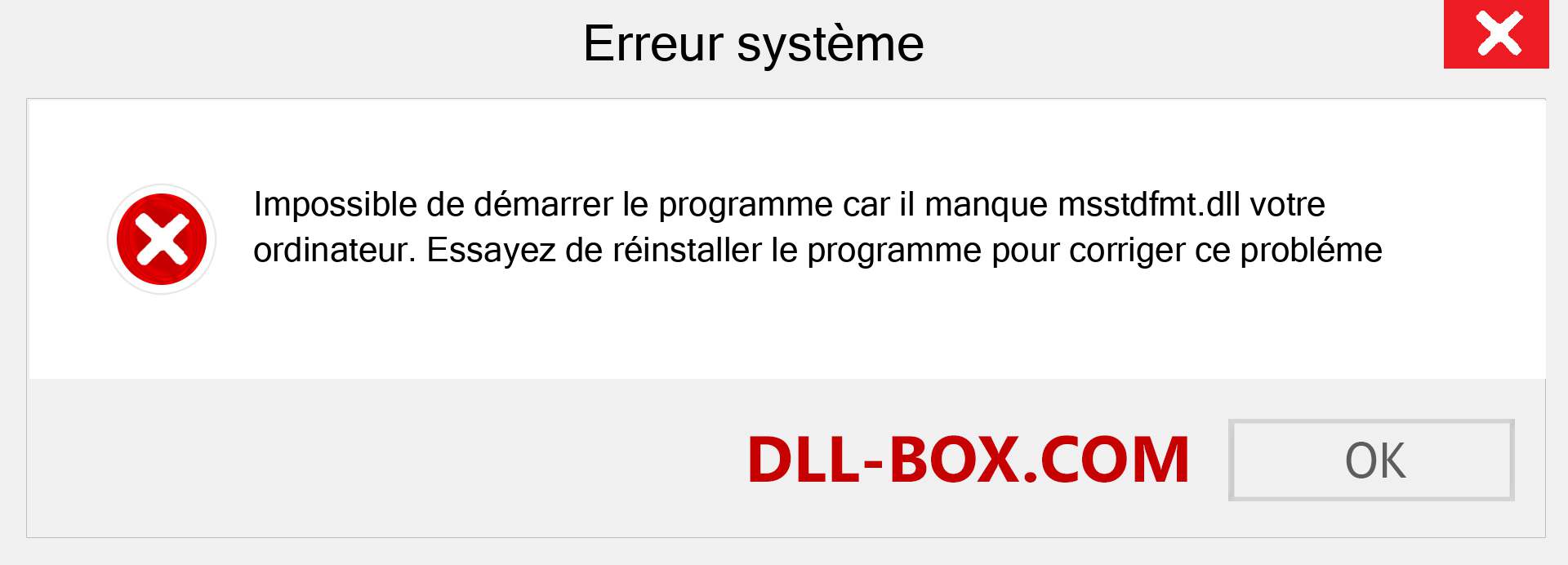 Le fichier msstdfmt.dll est manquant ?. Télécharger pour Windows 7, 8, 10 - Correction de l'erreur manquante msstdfmt dll sur Windows, photos, images